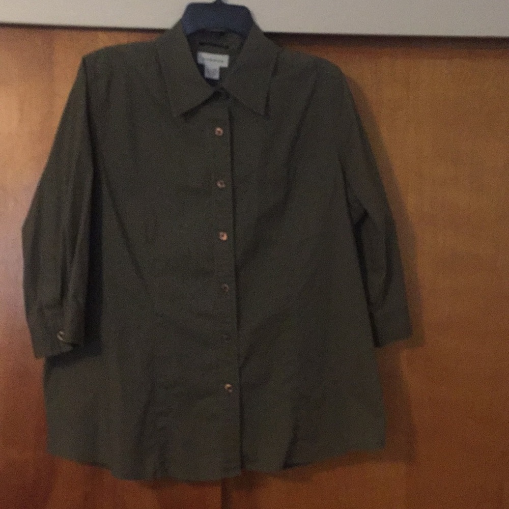 Green blouse
